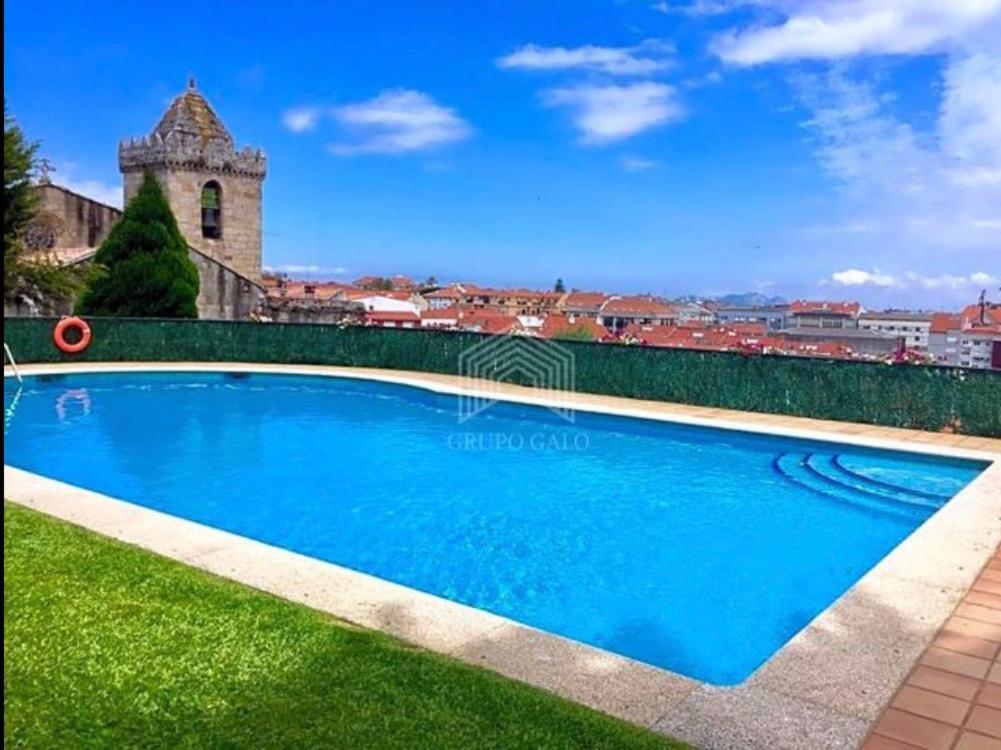 Estudio Impresionantes Vistas Con Terraza Y Piscina Baiona Exterior photo